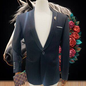 Men’s Black Blazer Size 50 Regular Lightly Worn Great Condition